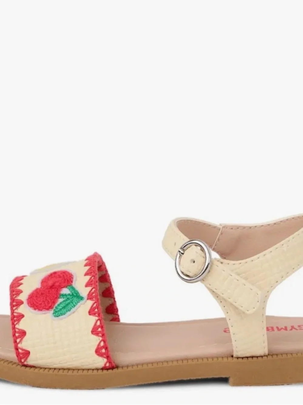 Gymboree Cream Fruit Appliqué Girls' Sandals with Pink Accents